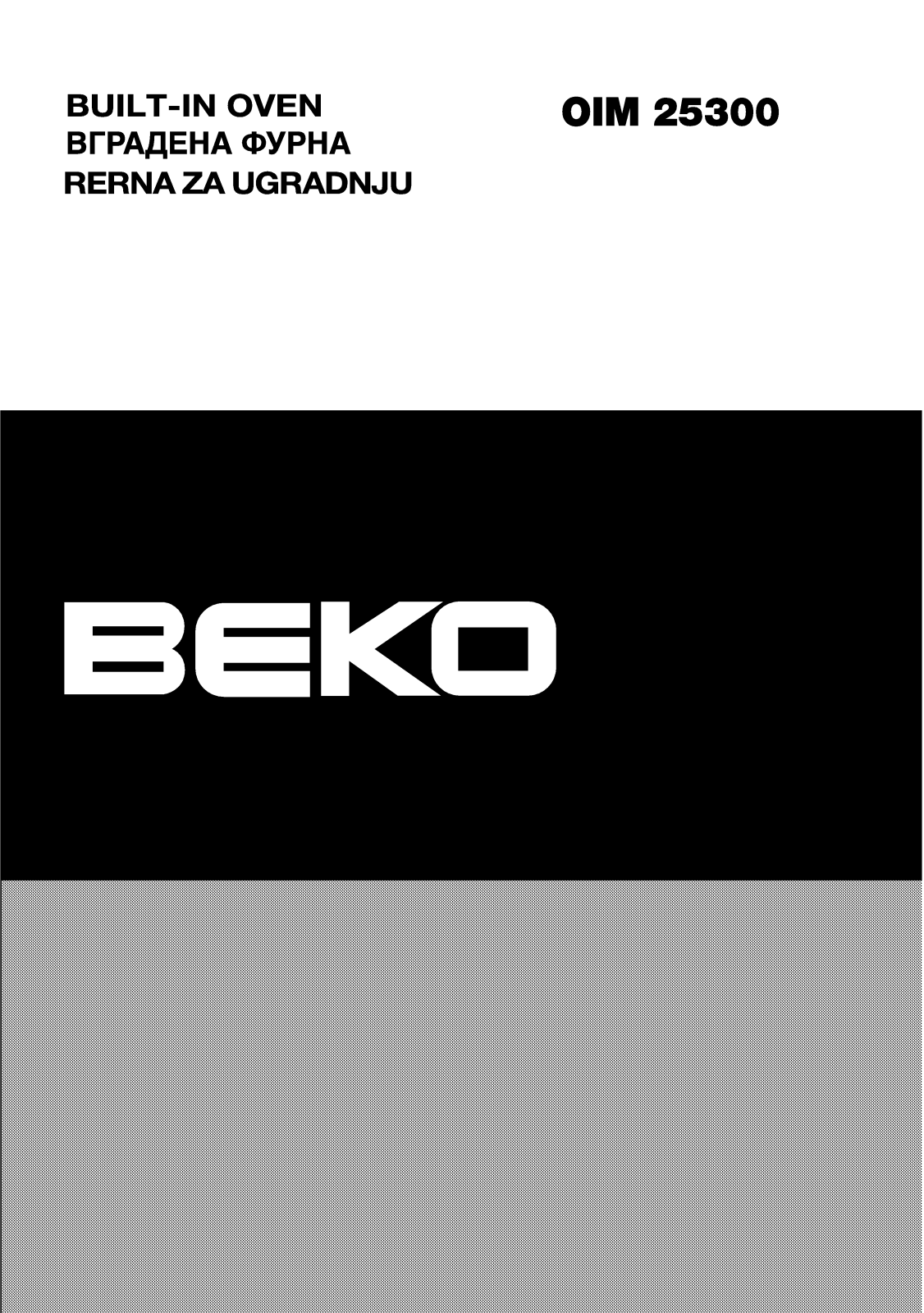 Beko OIM25300 User manual