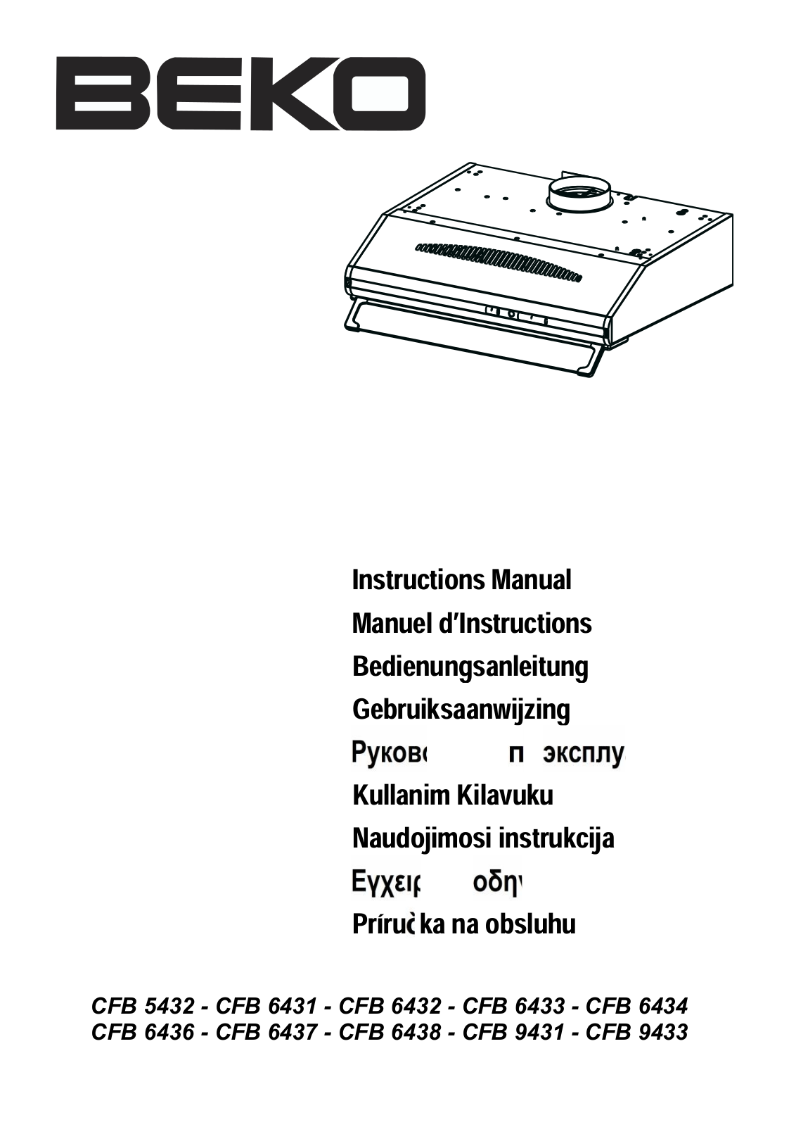 Beko CFB 5432 W User Manual