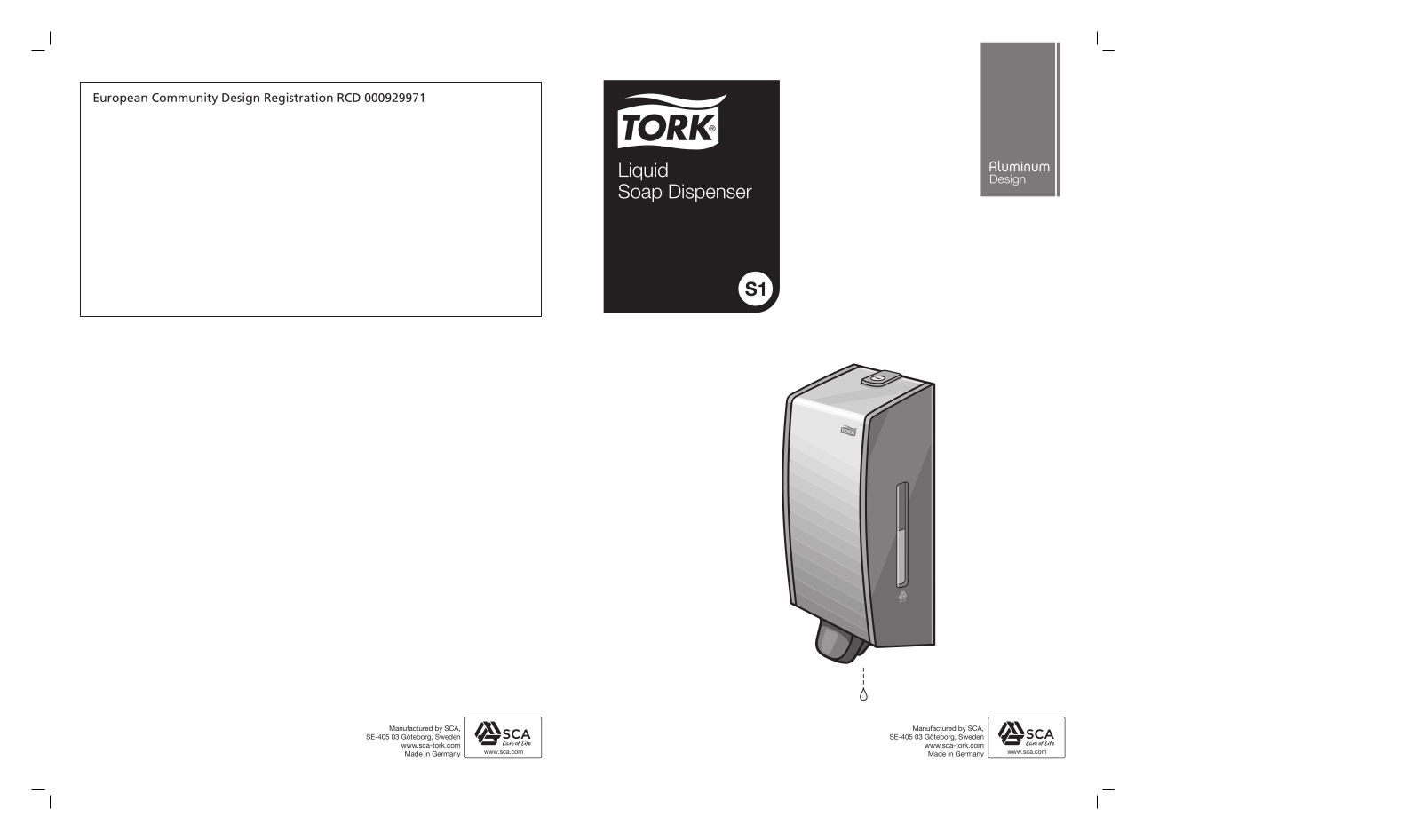 Tork 452000 S1 User Manual