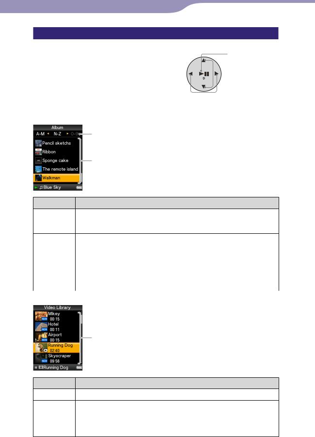 Sony NWZ-A818, NWZ-A816, NWZ-A815 User Manual