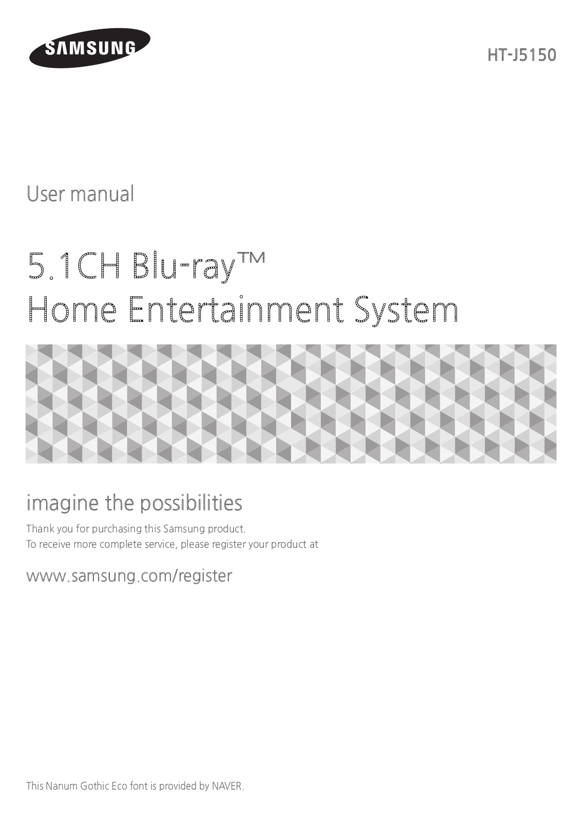 Samsung HT-J5150 User Manual