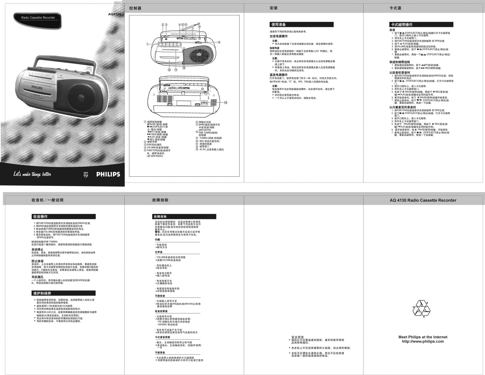 Philips AQ4130 User Manual