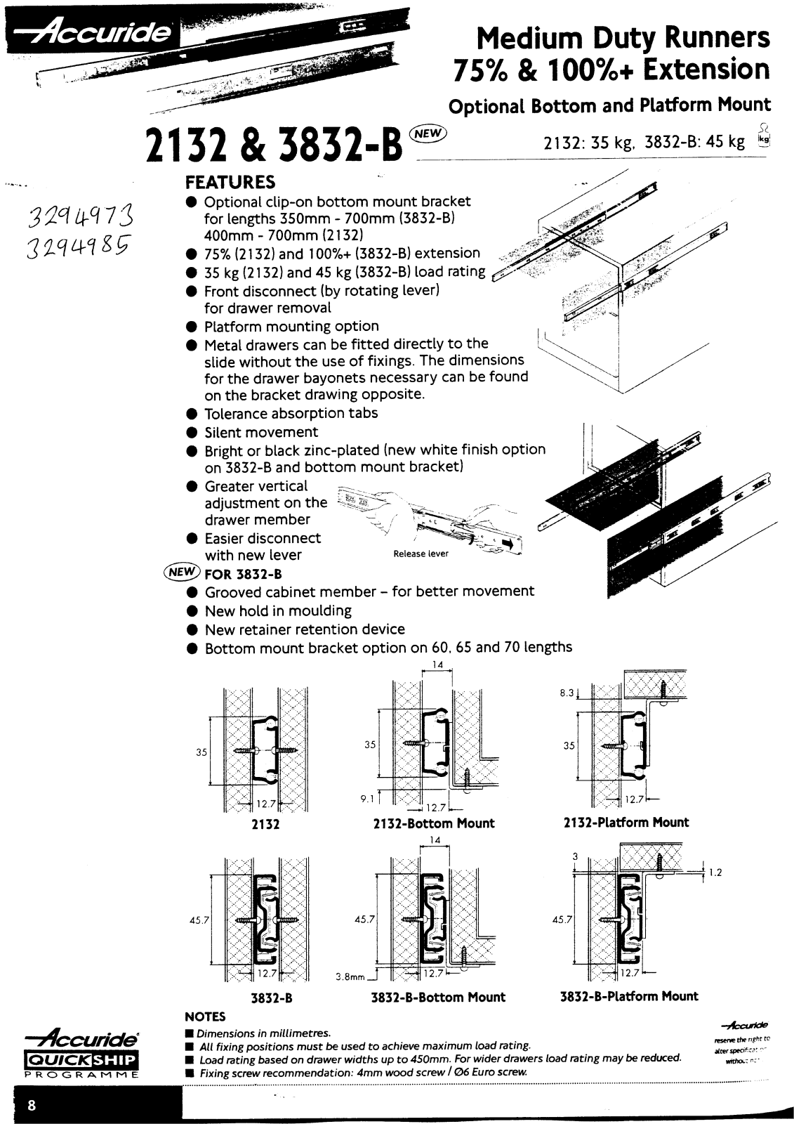 ACCURIDE 2132, 3832-B Service Manual