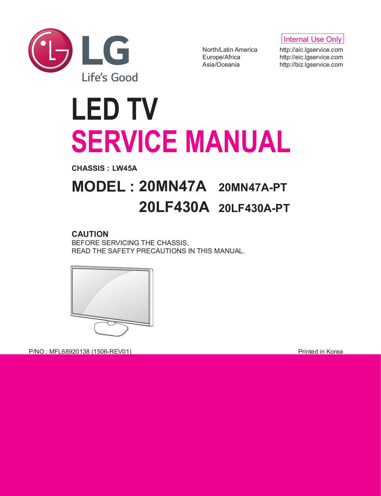 LG 20MN47A Schematic