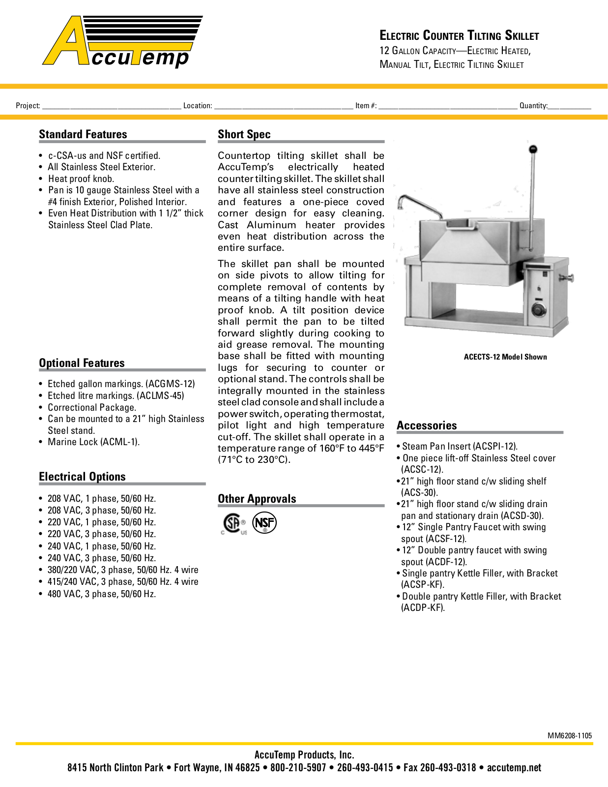 AccuTemp ACECTS-12 User Manual