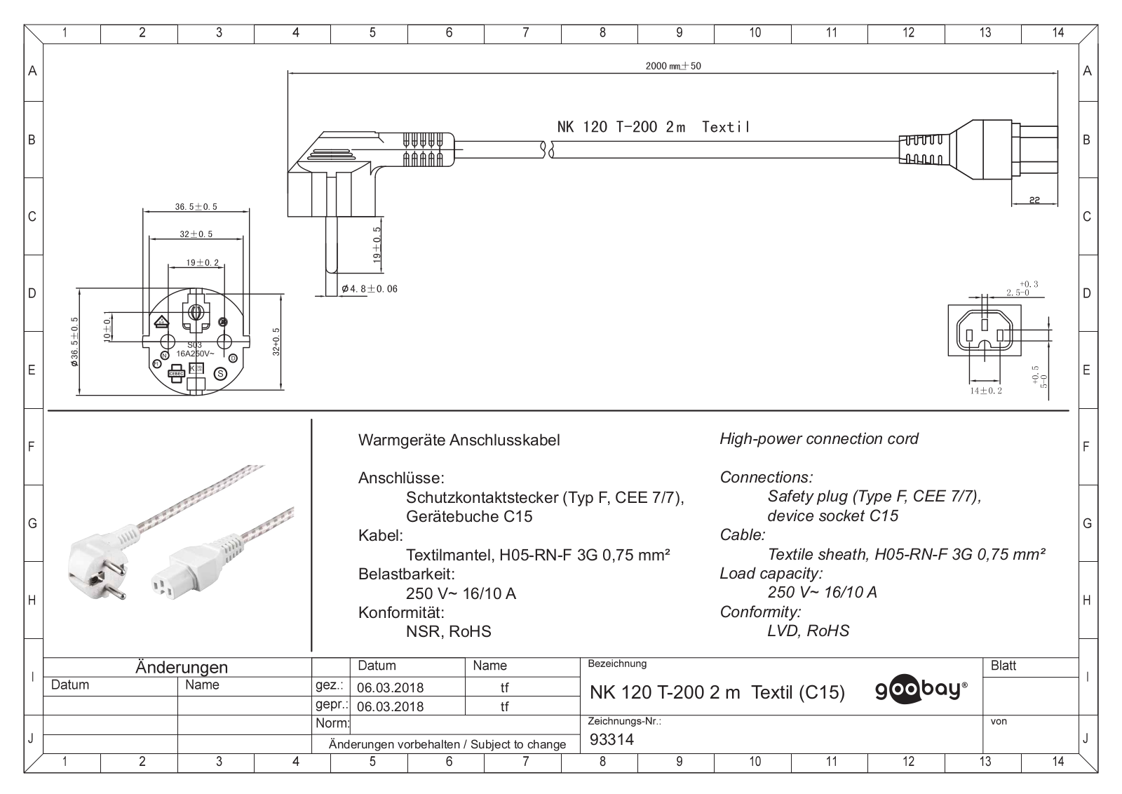 GOOBAY 93314 Datasheet - ManualMachine.com