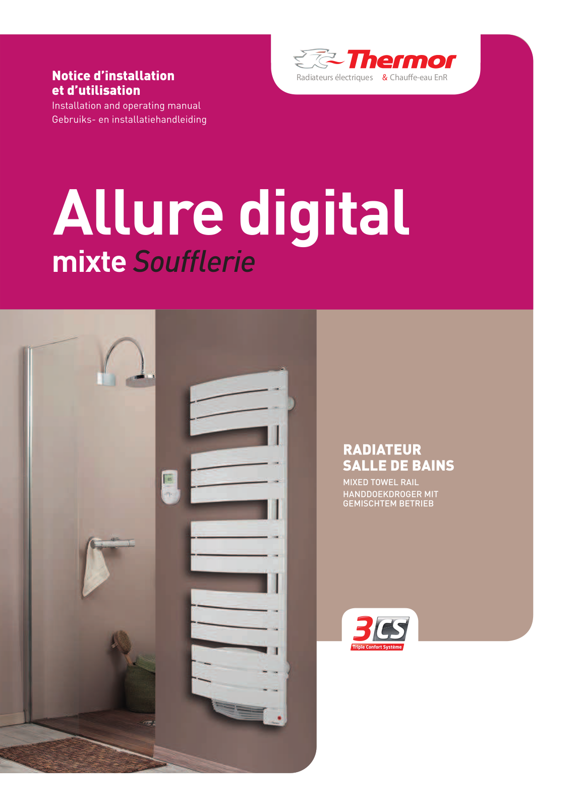 Thermor ALLURE DIGITAL MIXTE User Manual