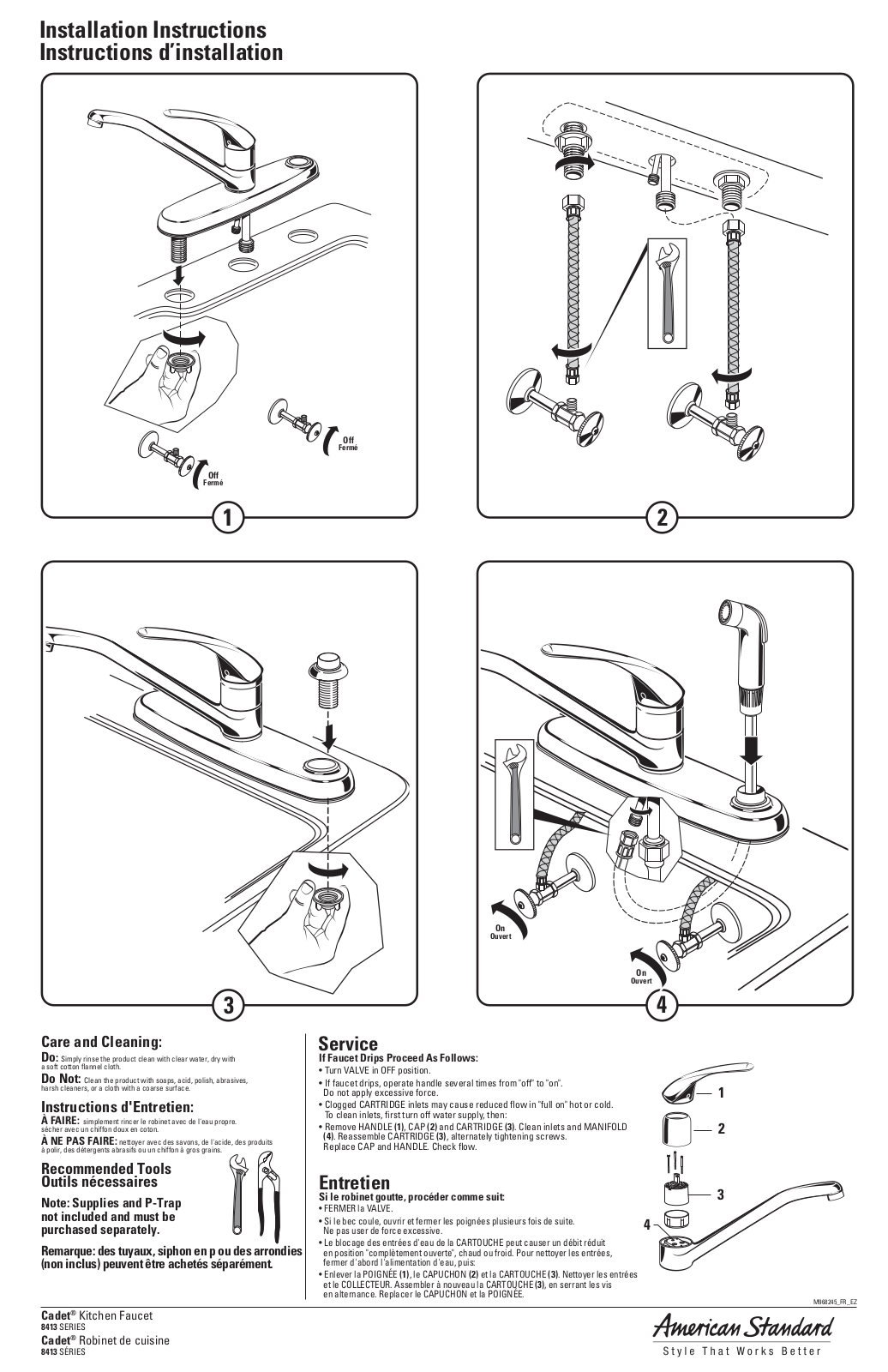 American Standard 8413 User Manual 2