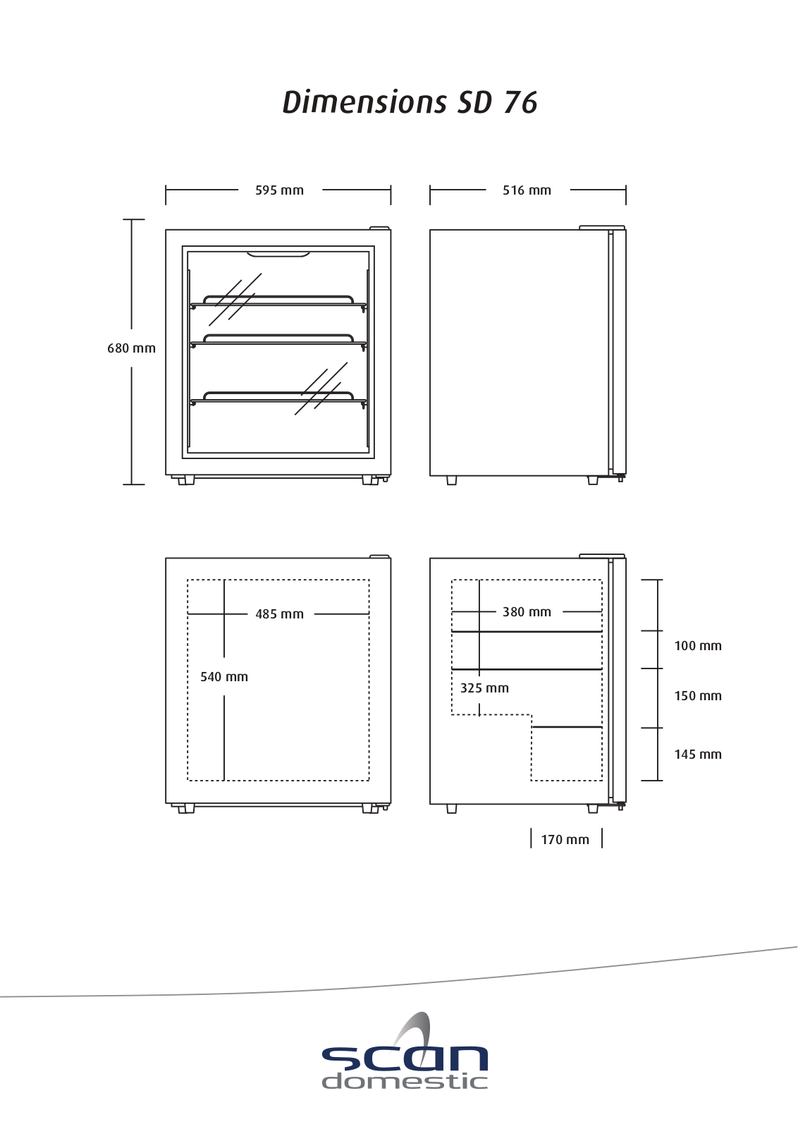 Scan SD 76 Dimensions