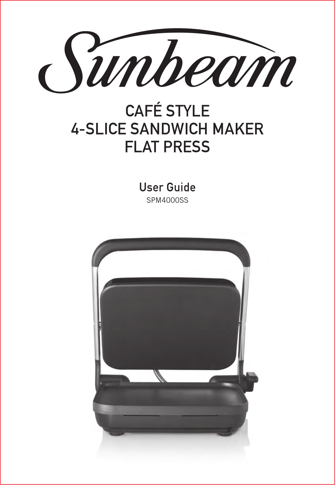 Sunbeam SPM4000SS User Manual