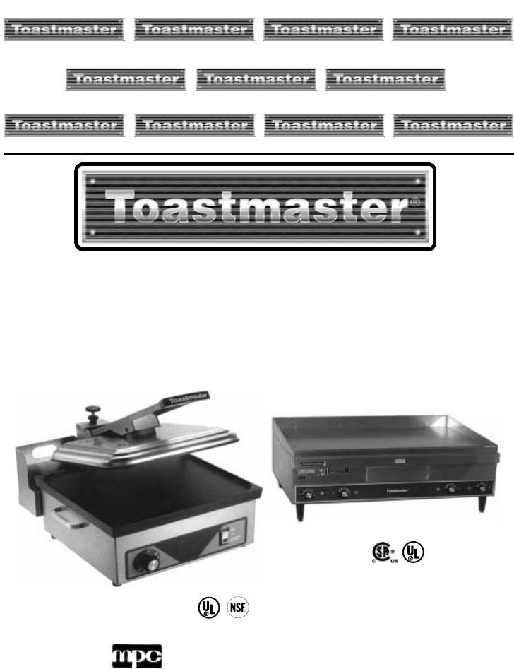 Toastmaster TA710, TA710S, 7224, 7236, 7324 User Manual