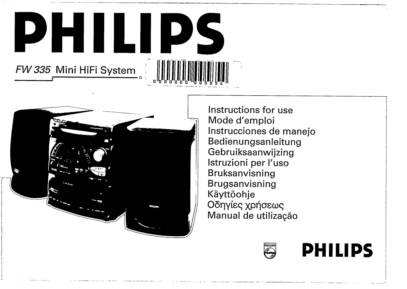 Philips FW335/25, FW335/22, FW335/21G, FW335/21 User Manual