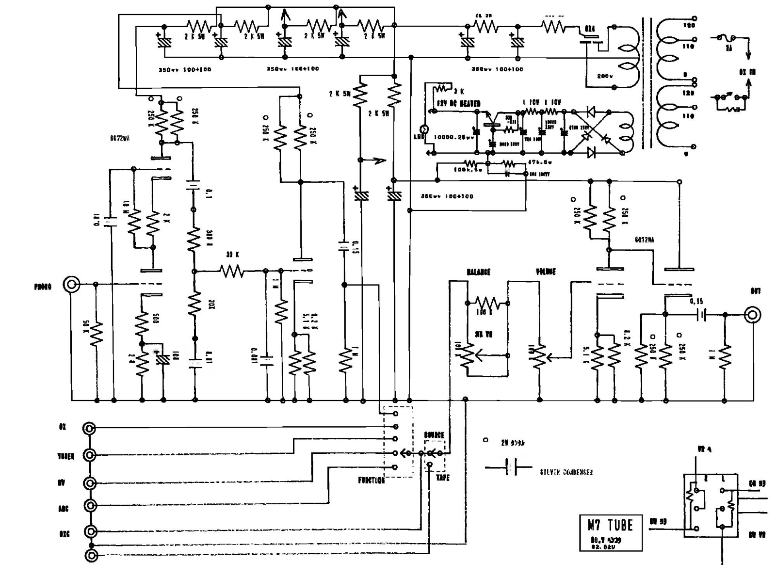 Marantz M-7 Schematic