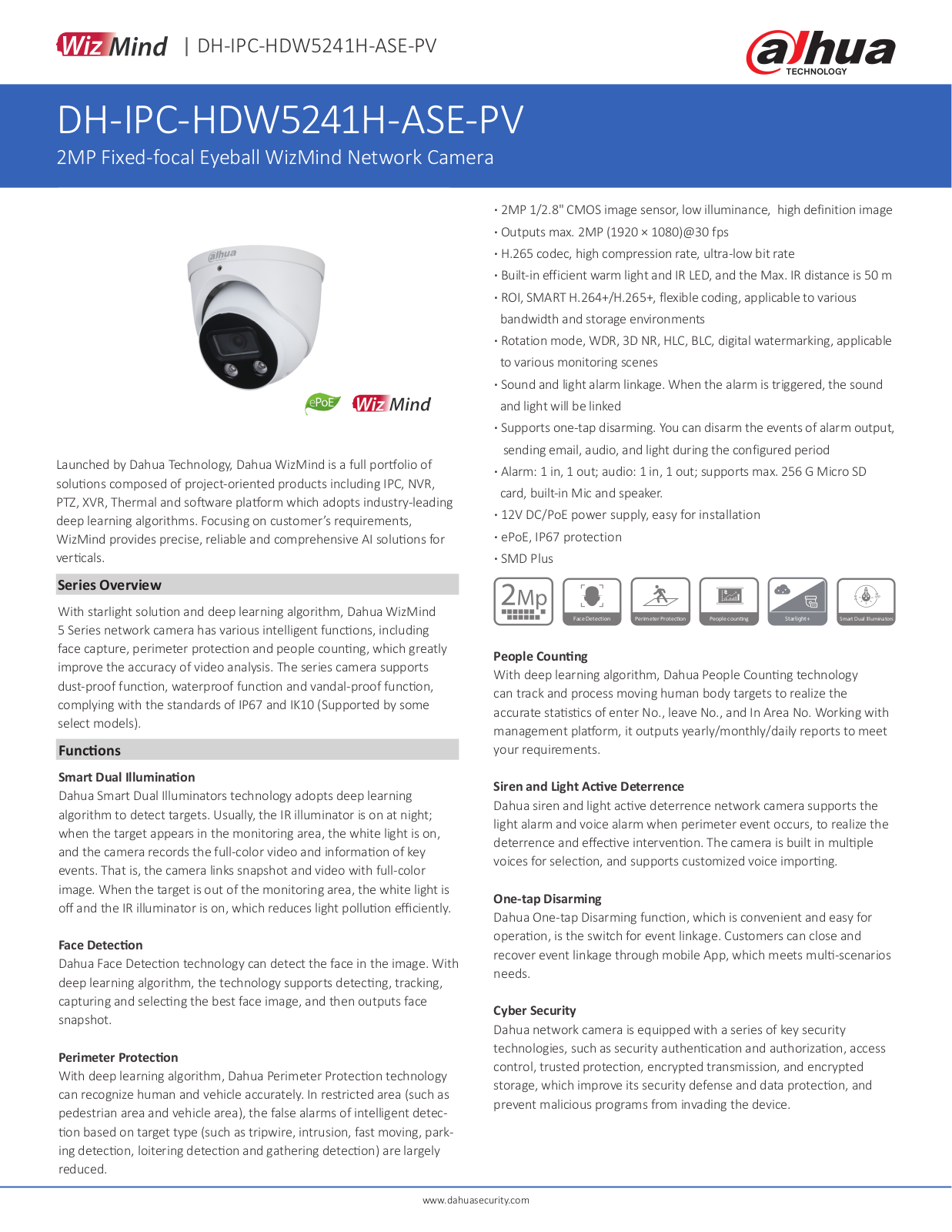 Dahua DH-IPC-HDW5241H-ASE-PV User Manual