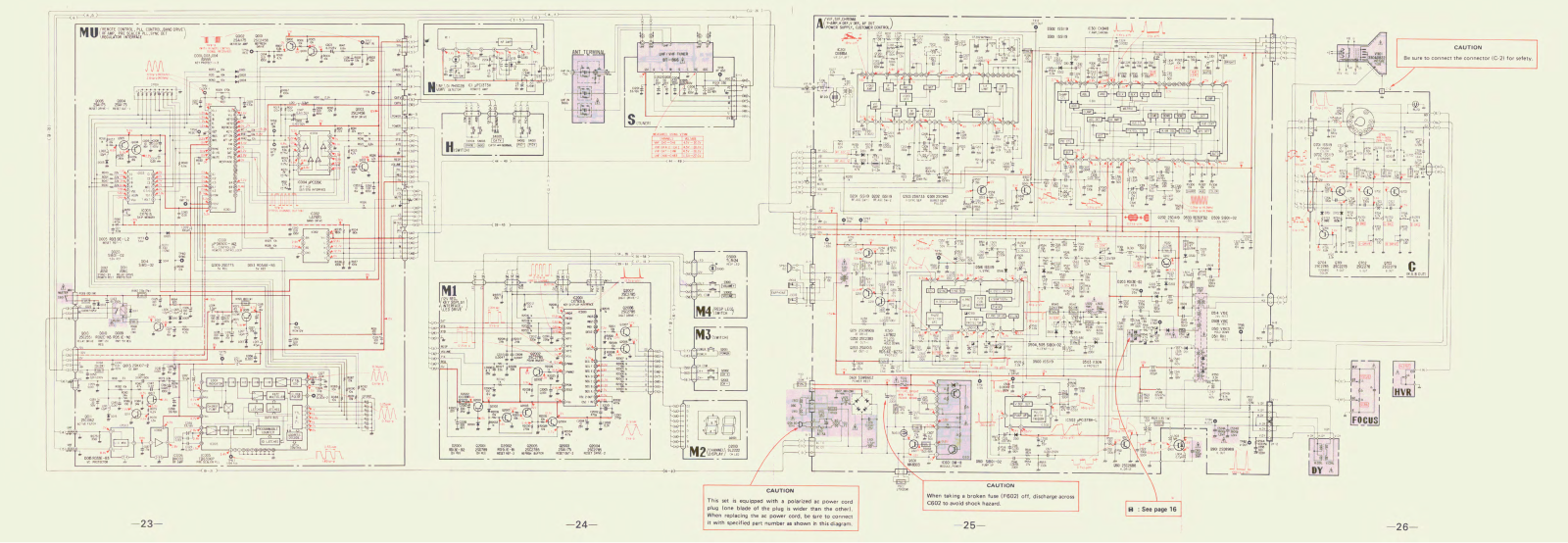 Sony KV-1221R, KV-1222R Schematic