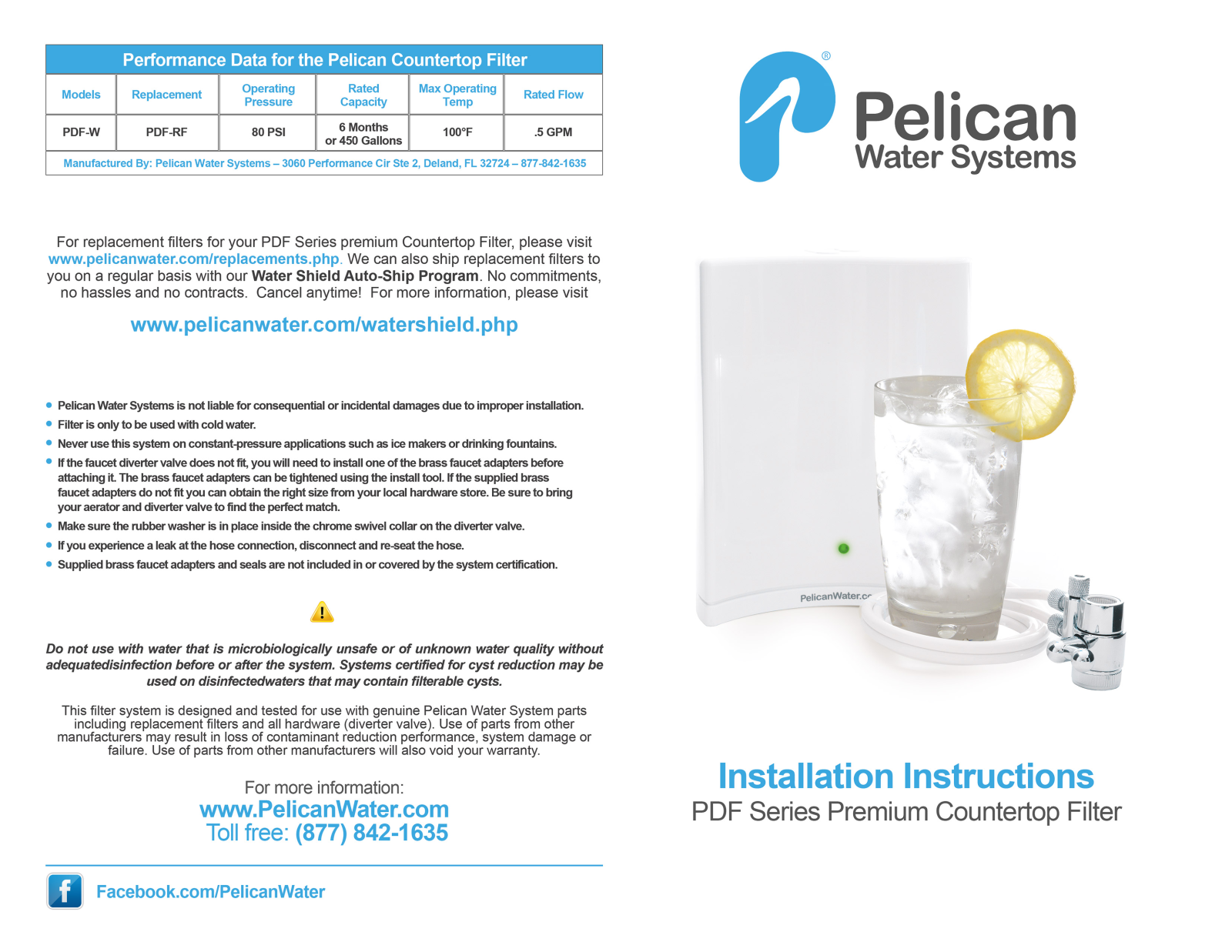 Pelican PDF-W User Manual