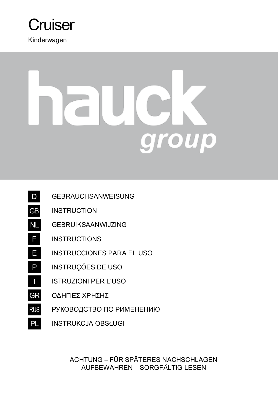 HAUCK CRUISER User Manual