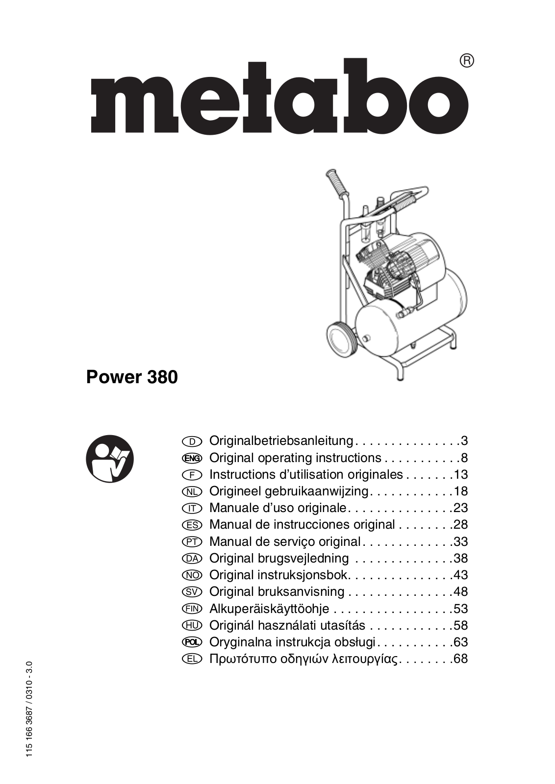 Metabo Power 380 User guide - ManualMachine.com