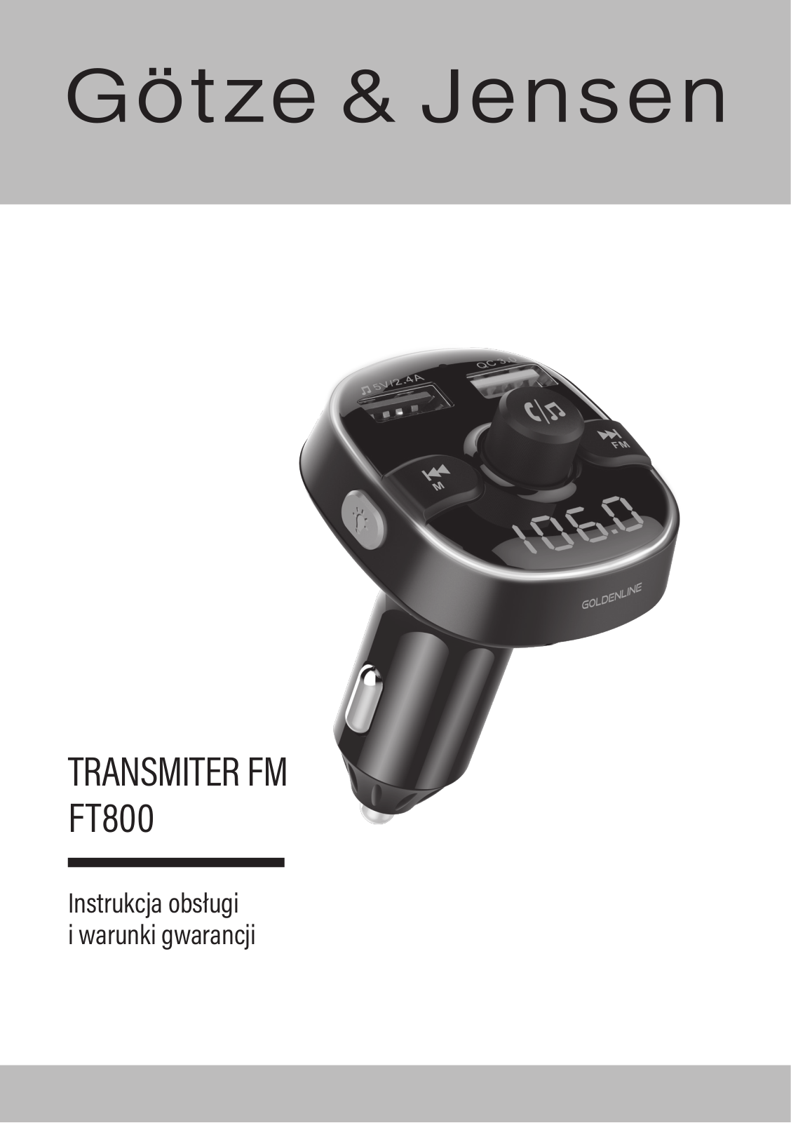 GOTZE & JENSEN FT800 User guide - ManualMachine.com