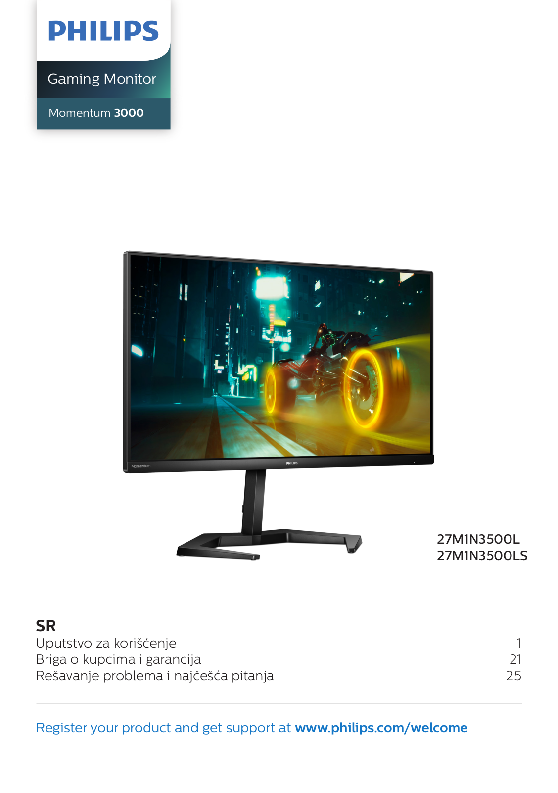 Philips 27M1N3500LS/01, 27M1N3500LS/00 User Guide