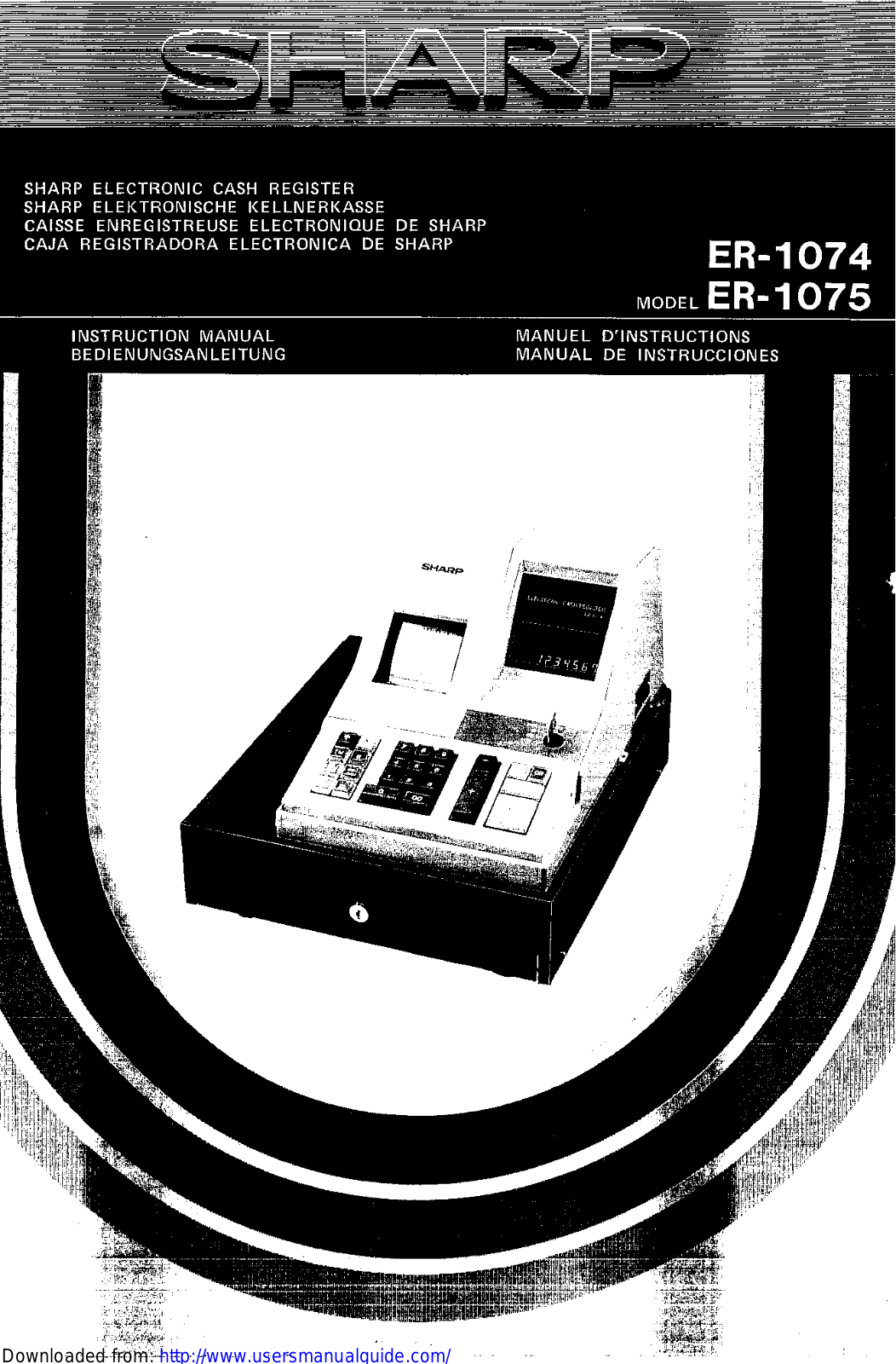 SHARP ER-1074 User Manual