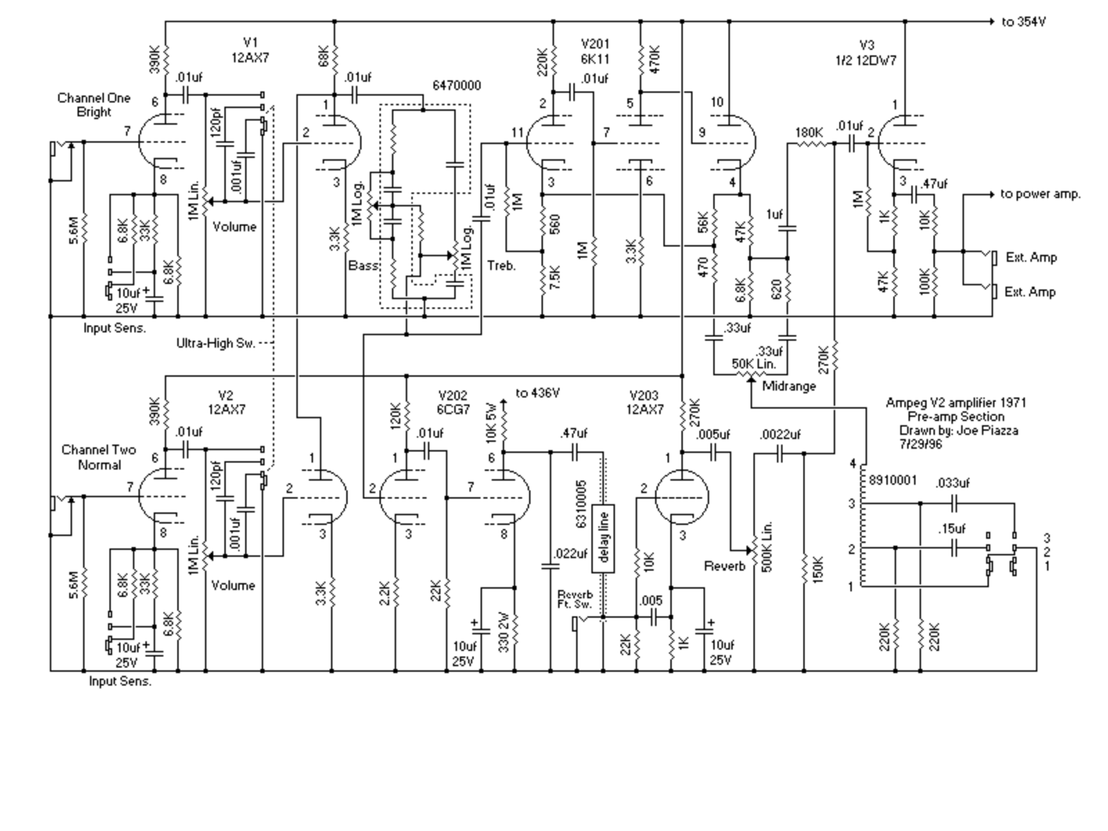 Ampeg v2 schematic