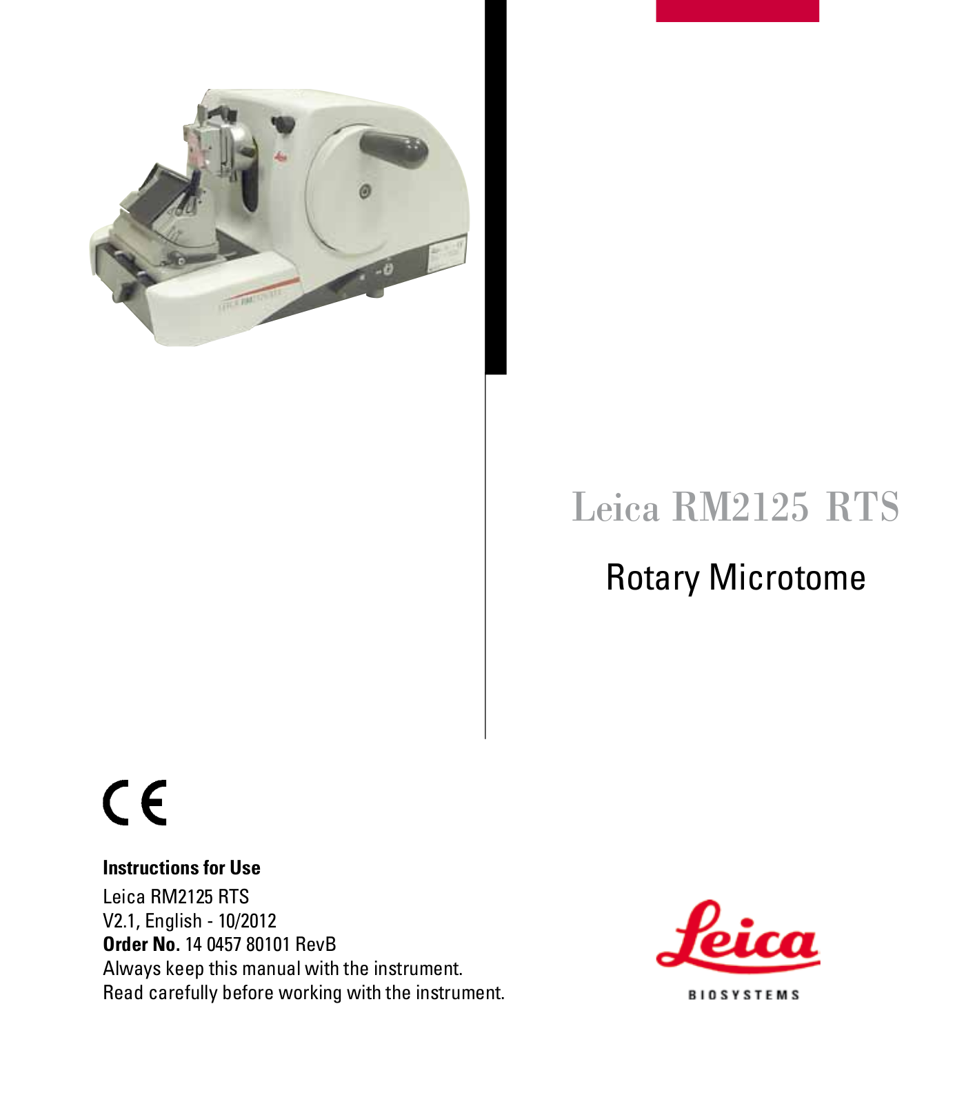 Leica RM2125 RTS User Manual