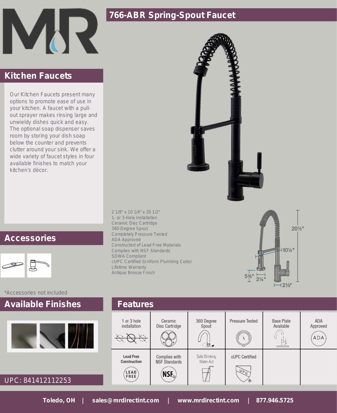 MR Direct MRDR2157 Specifications - ManualMachine.com