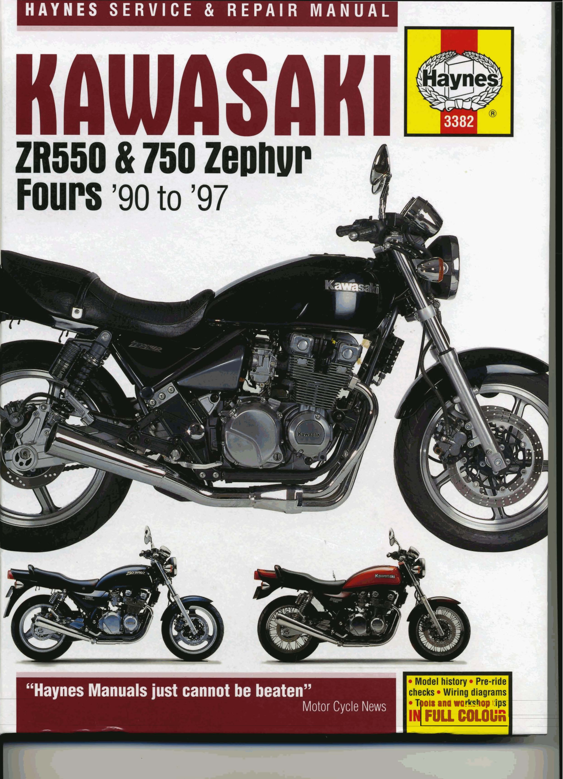 Kawasaki Zephyr 550-750 Service Manual