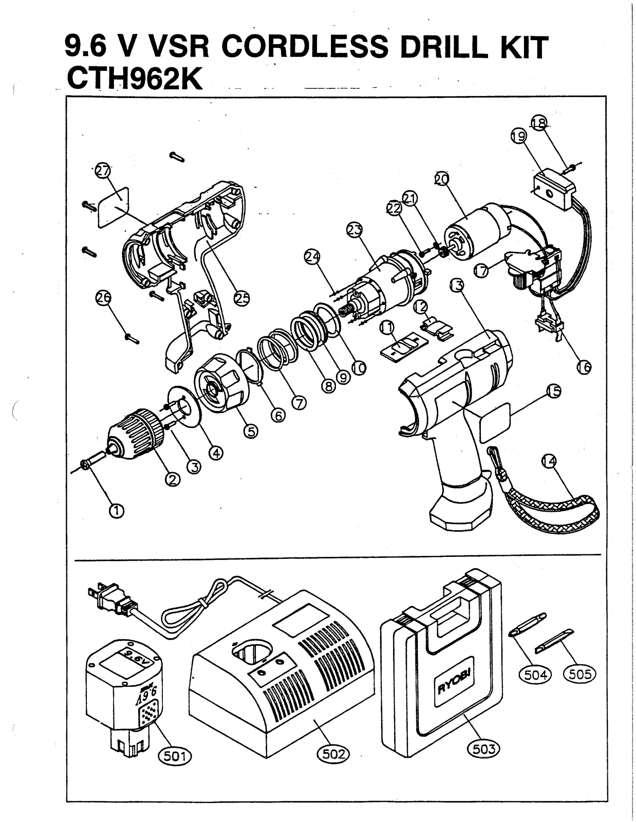 Ryobi CTH962K User Manual