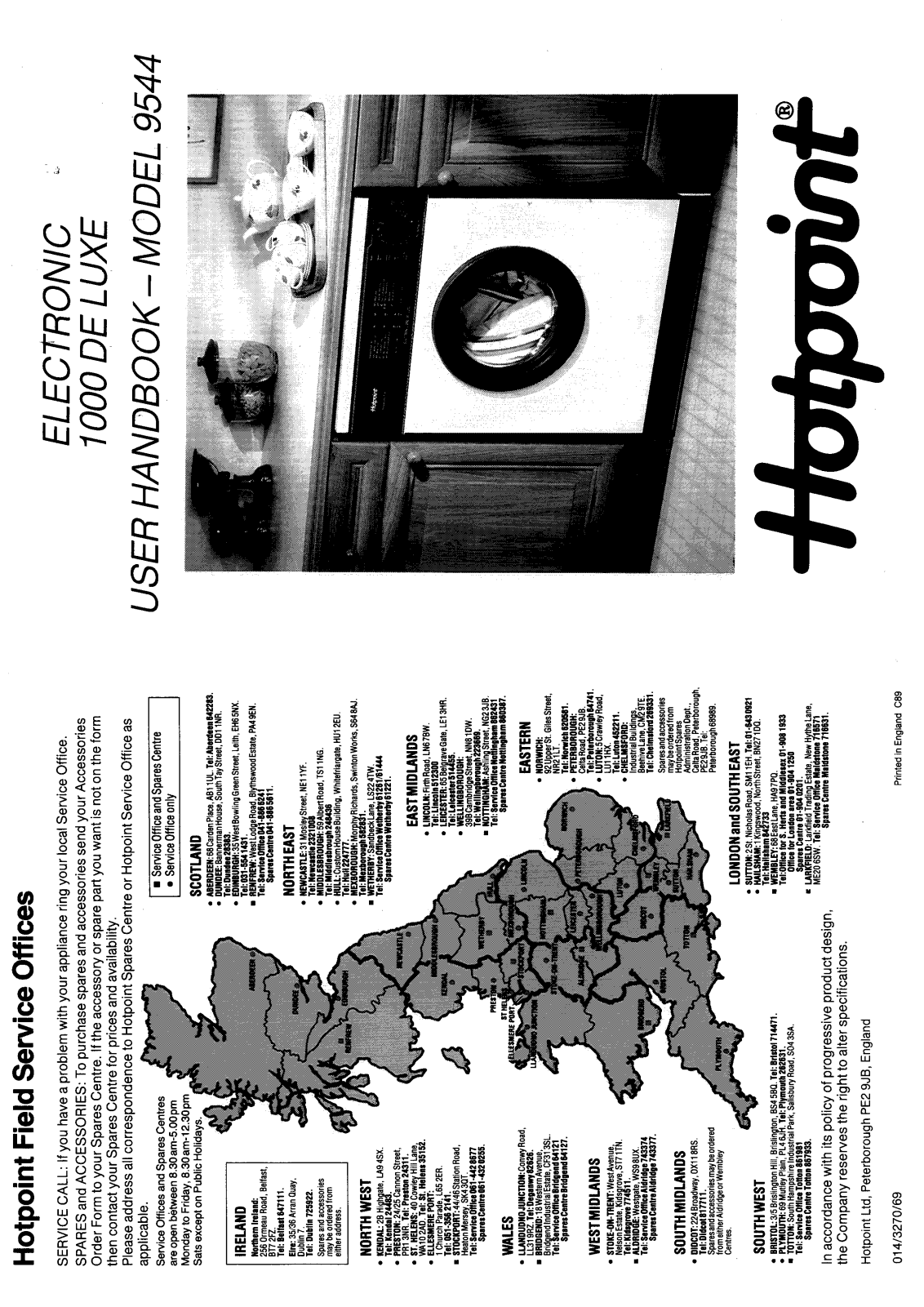 Hotpoint-Ariston HB9544 User Manual