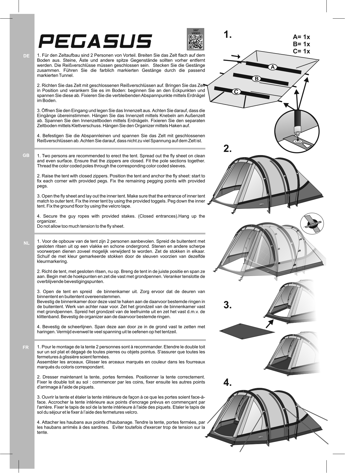 High Peak Pegasus 6 User Manual