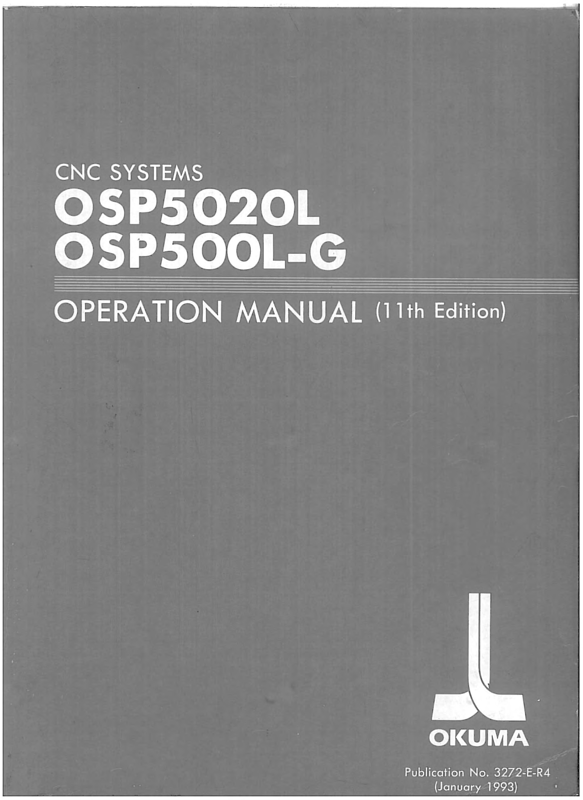 okuma OSP5020L, OSP500L-G Operation Manual