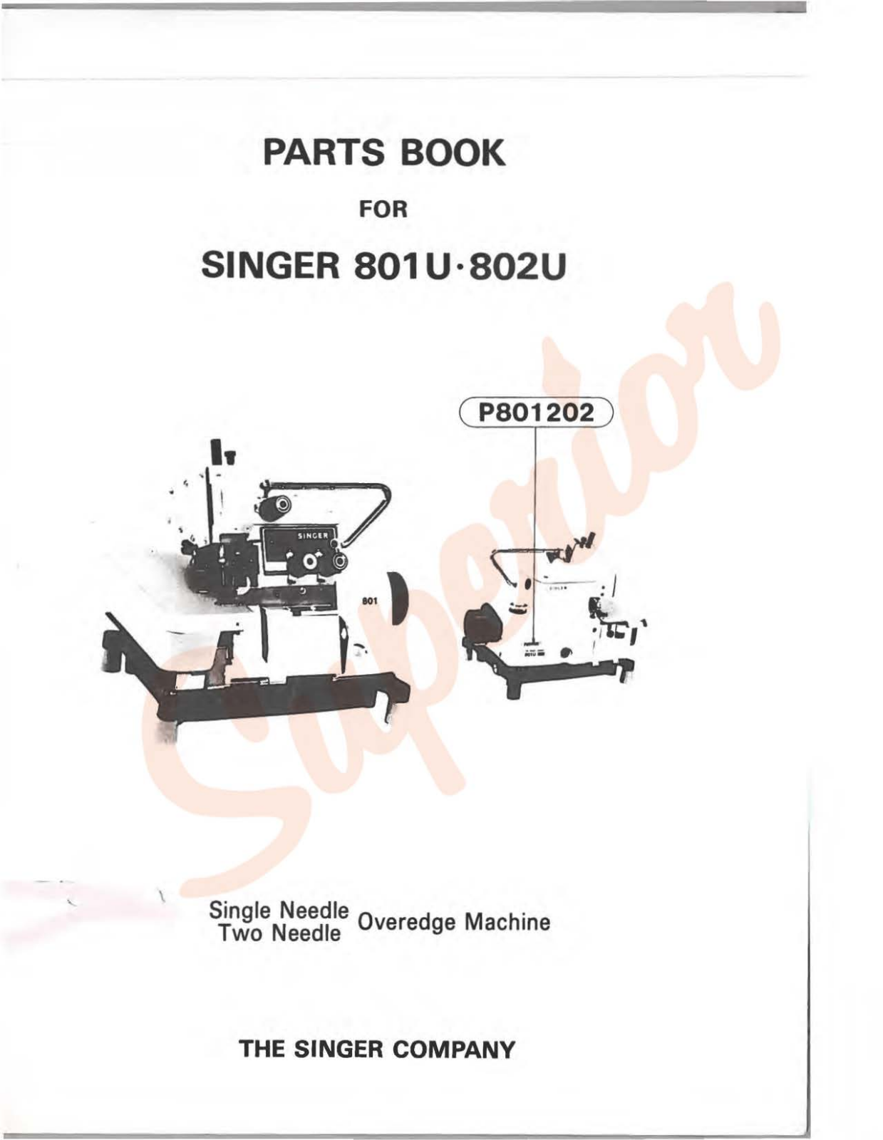 Singer 801U, 802U Manual