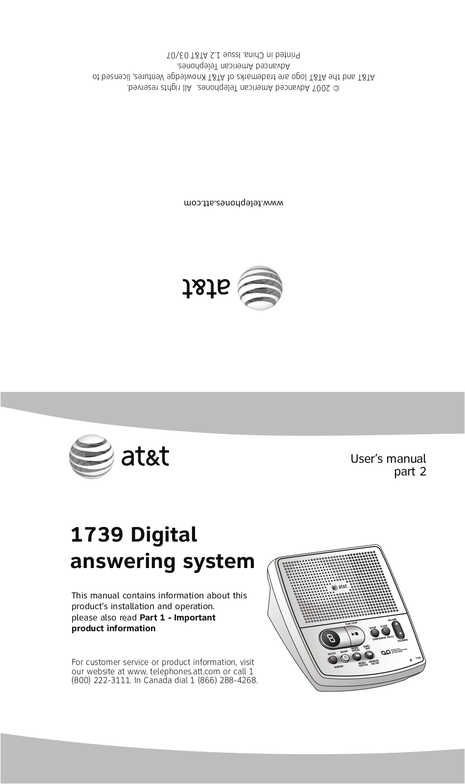 AT&T 1739 User Manual