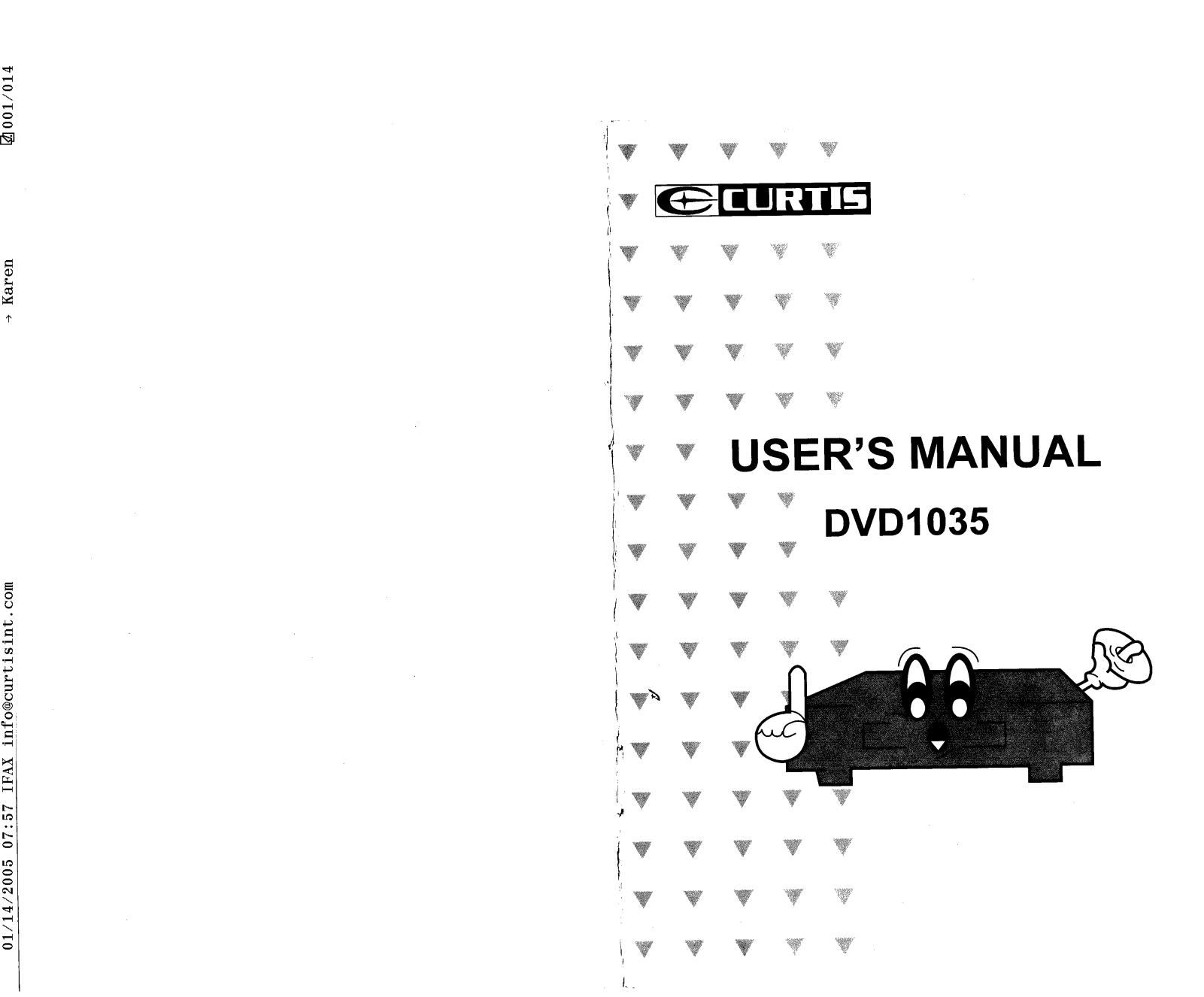 CURTIS DVD1035 User Manual