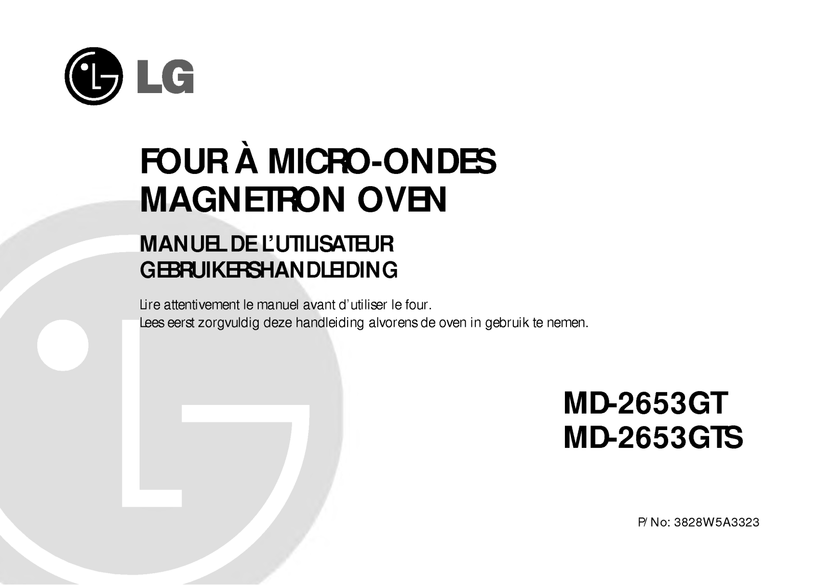 Lg MD-2653GT, MD-2653GTS user Manual