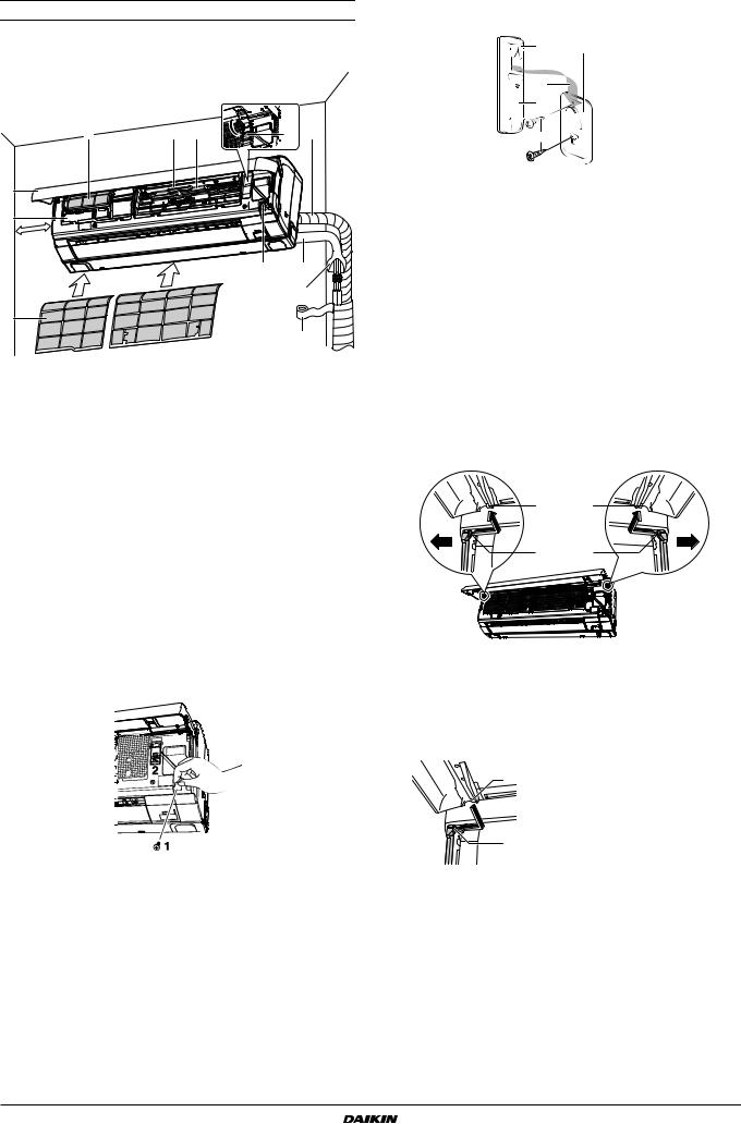 Daikin FTXR28EV1B, FTXR42EV1B, FTXR50EV1B Installation manuals