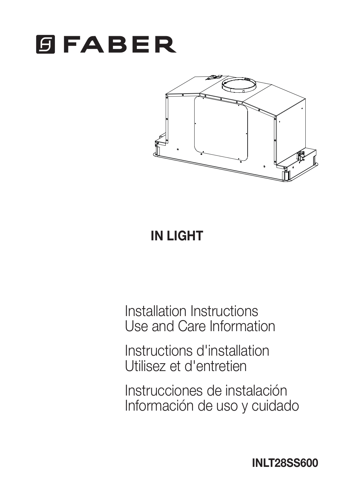 Faber INLT28SS600 Installation