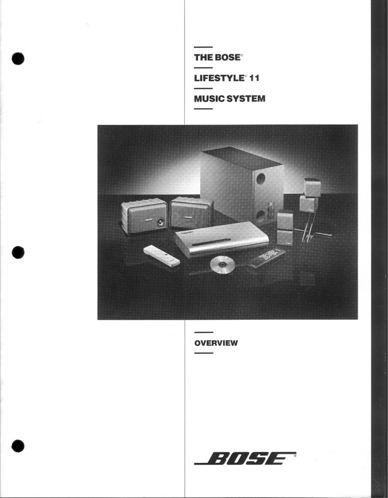 Bose Lifestyle 11 Owner Manual