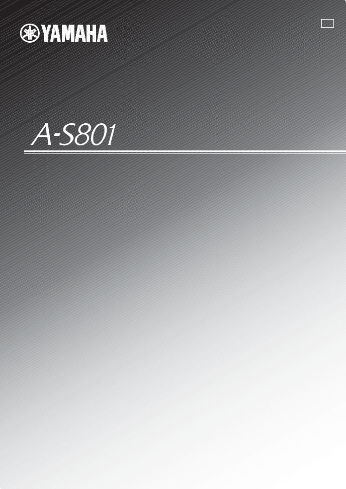 Yamaha A-S801 Owners Manual