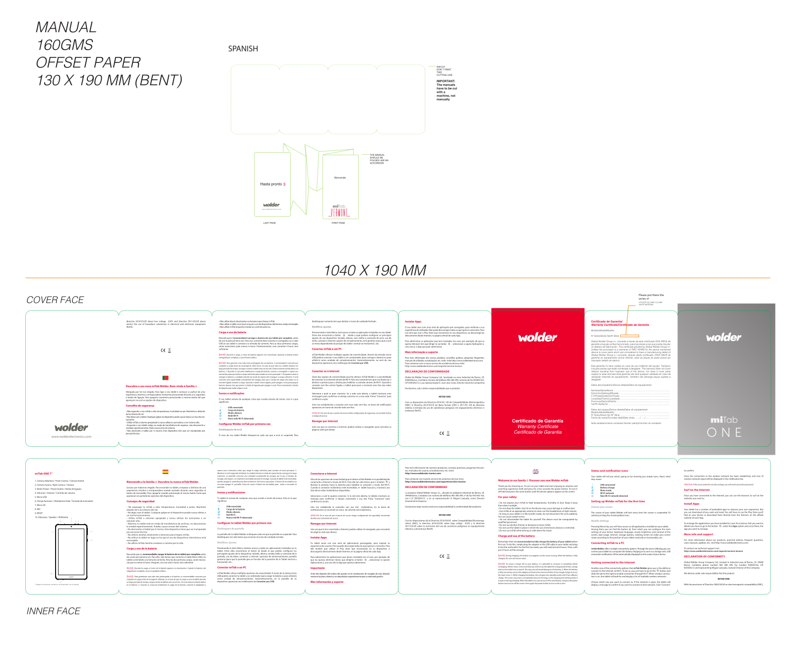 Wolder miTab One 7 Manual de Usuario