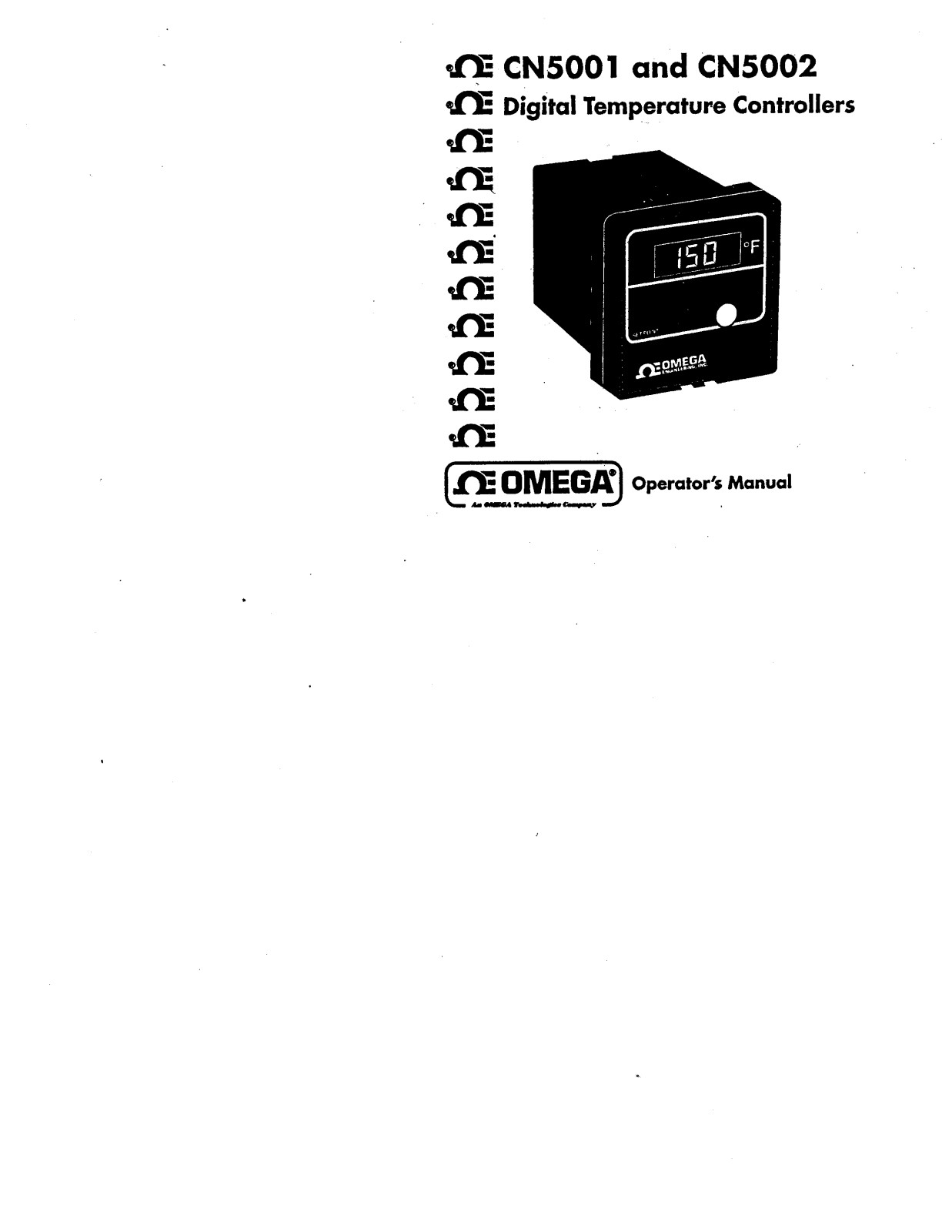 Omega Products CN5001 Installation  Manual