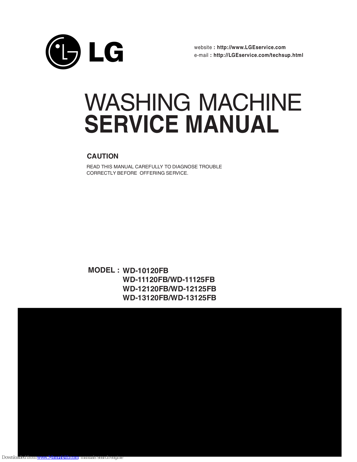 LG WD-10120FB Service Manual