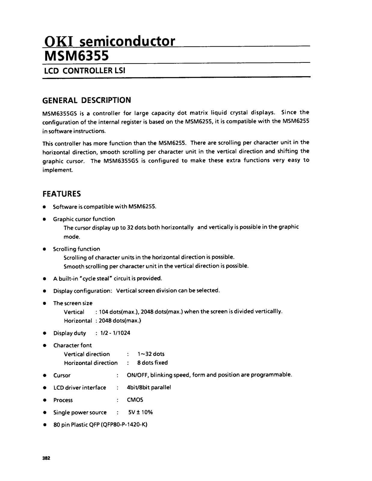 OKI MSM6355 Datasheet