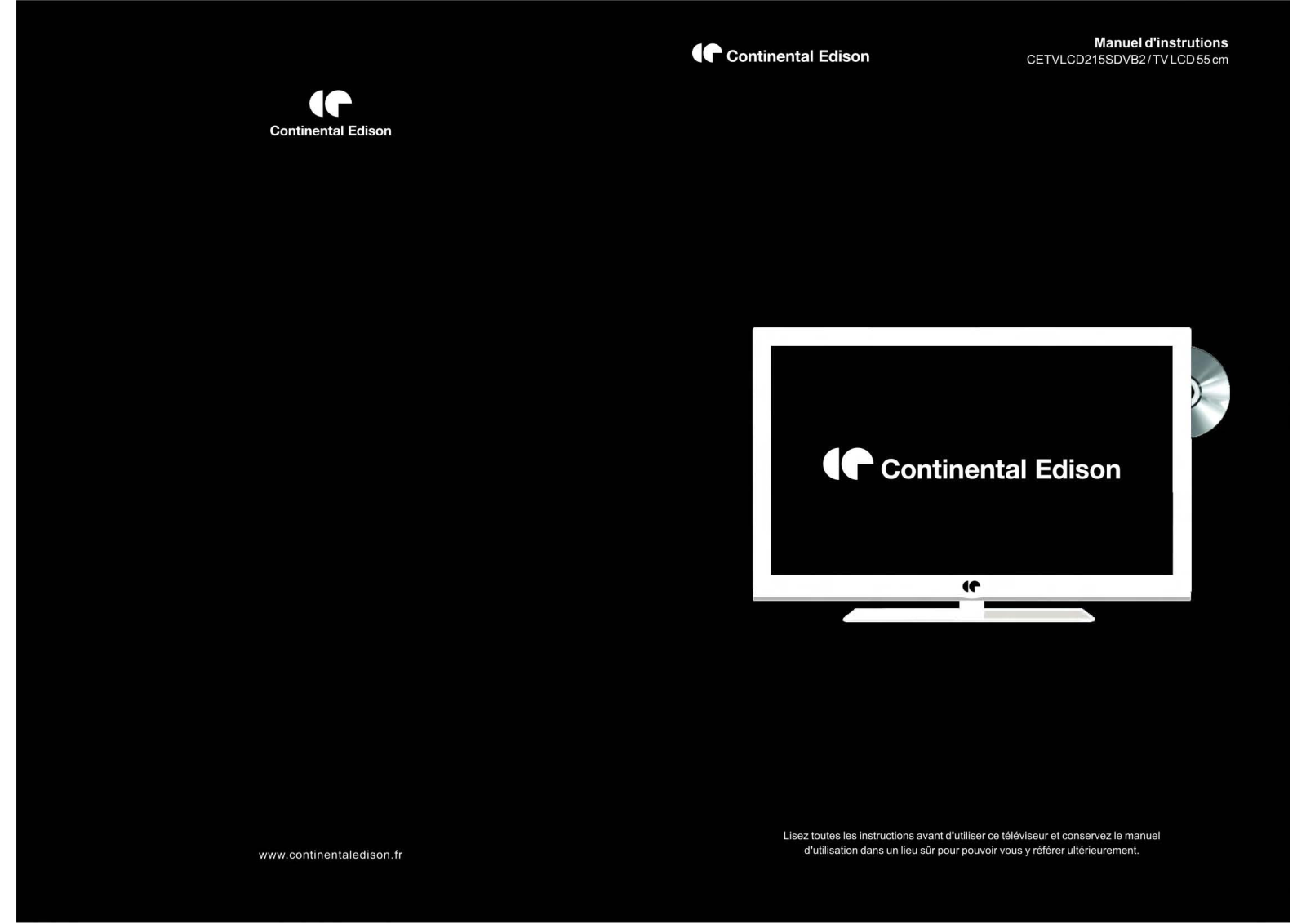 Continental edison CETVLCD215SDVB2 User Manual