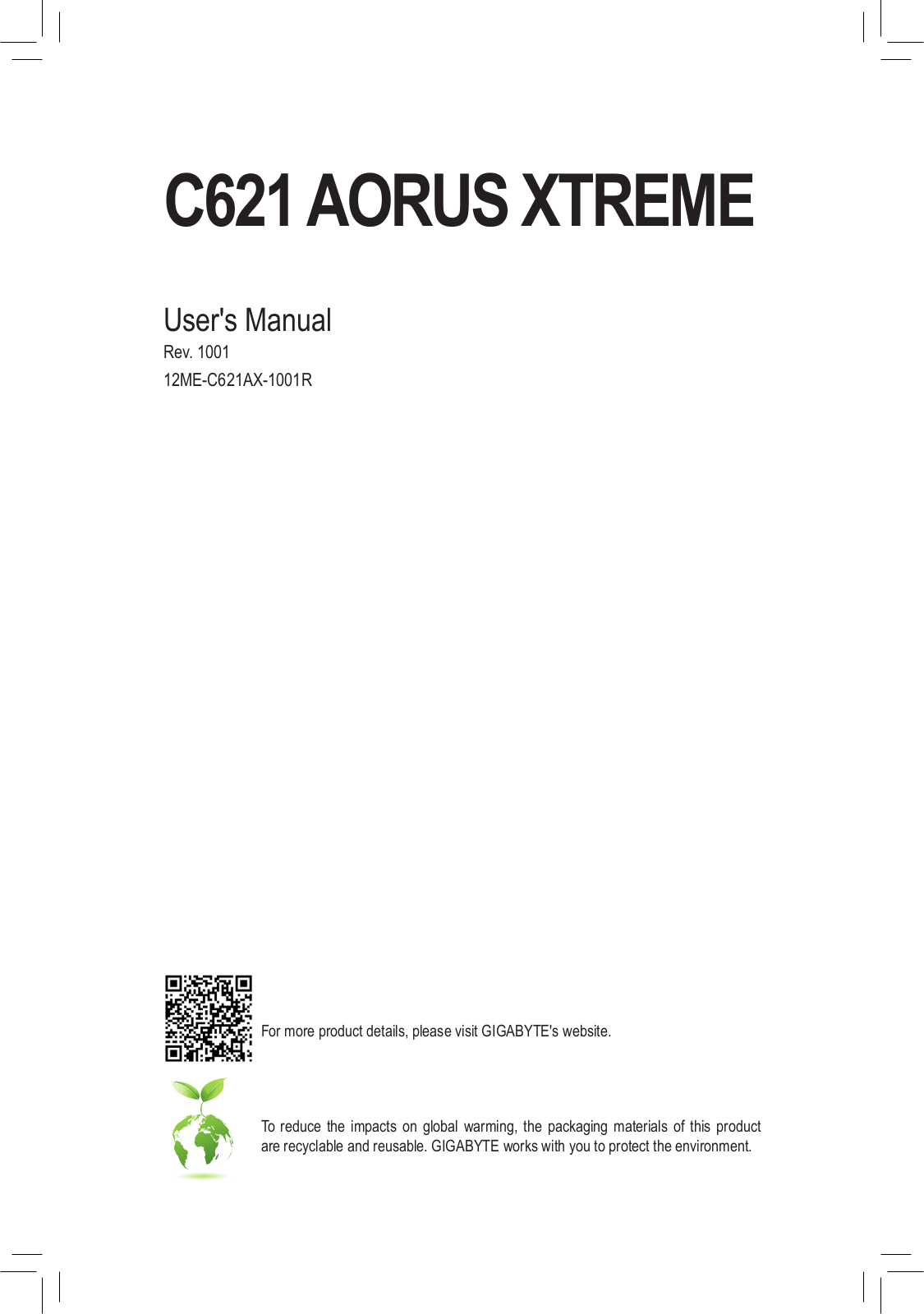 Gigabyte C621 Aorus extreme Service Manual