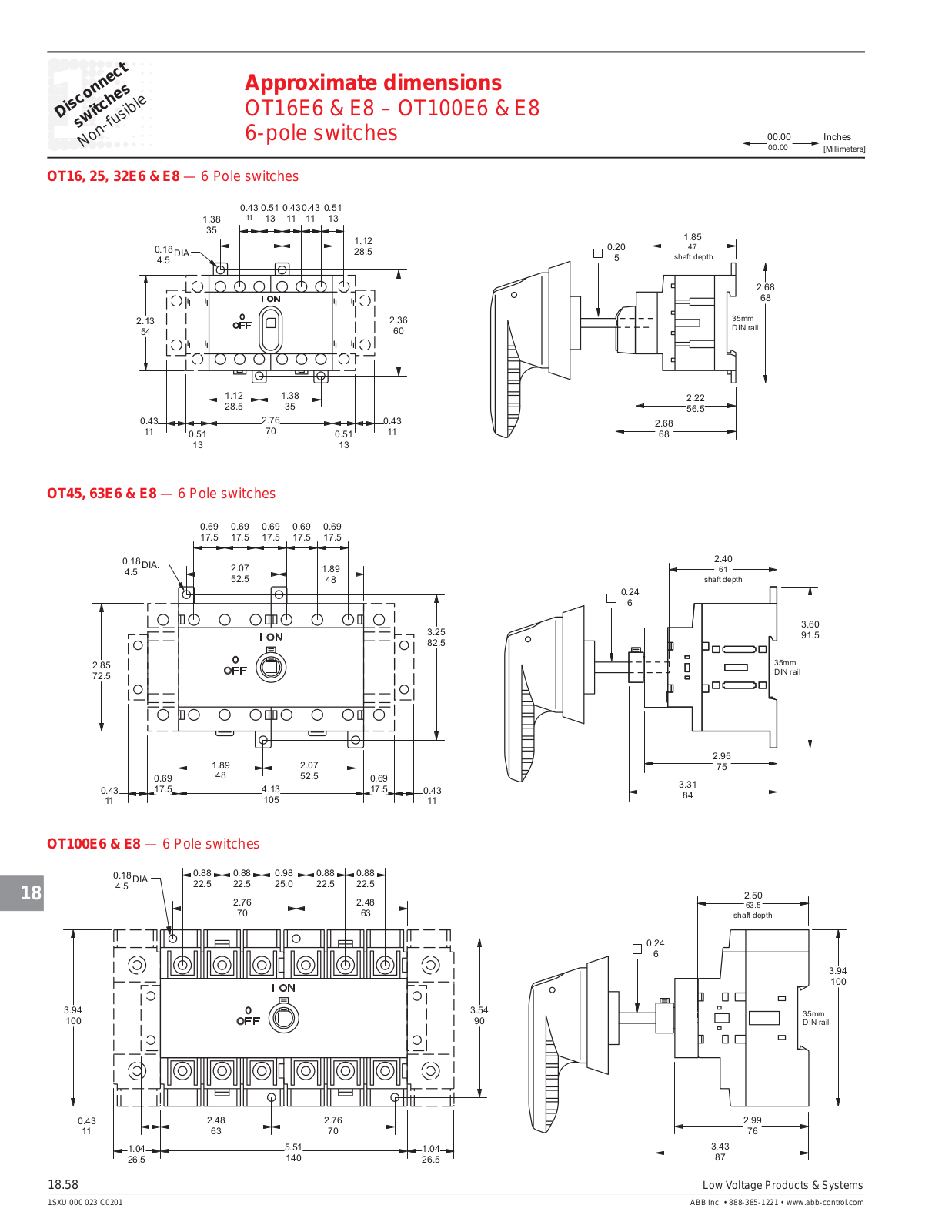 ABB Approximate dimensions Catalog Page - ManualMachine.com