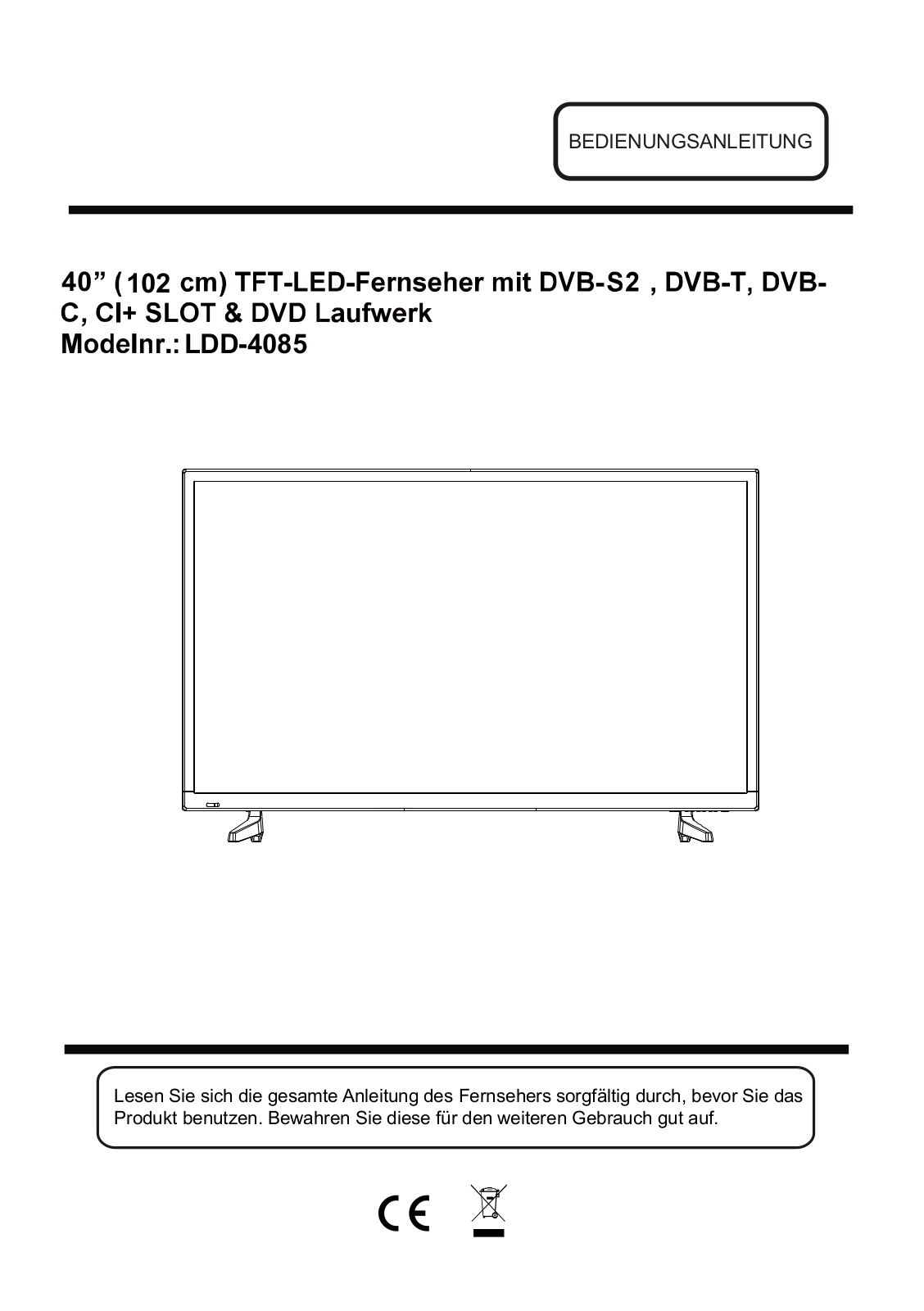 Reflexion LDD4085 User manual