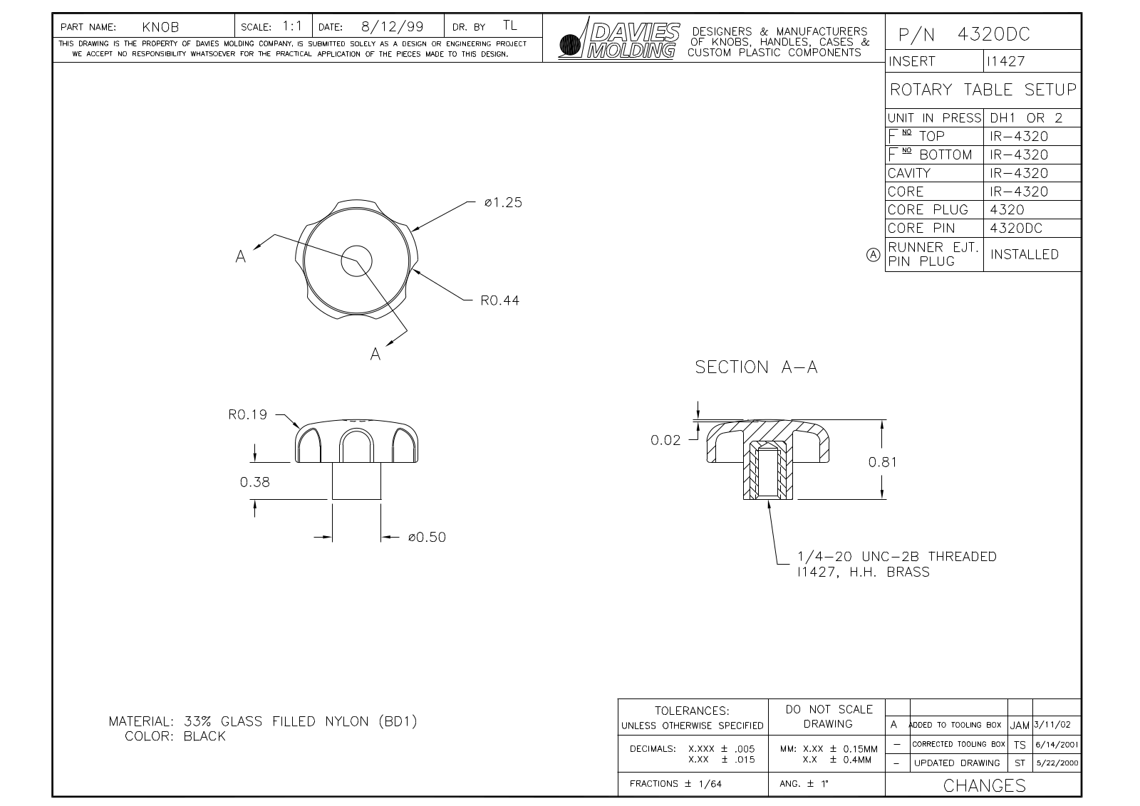 Davies Molding 4320DC Reference Drawing